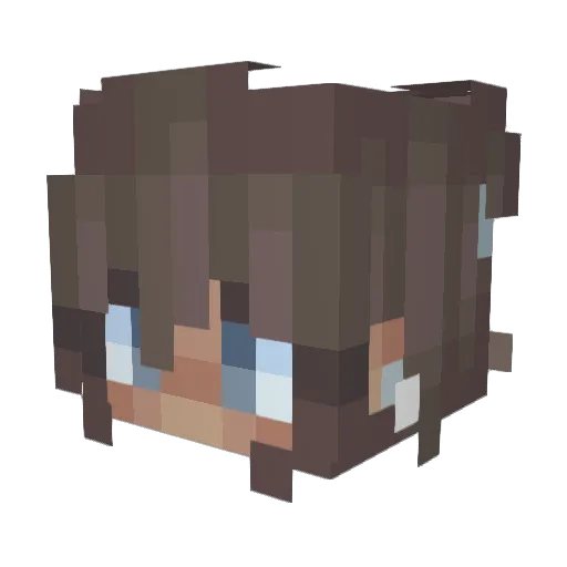 Vescuz Minecraft avatar head, 3D render