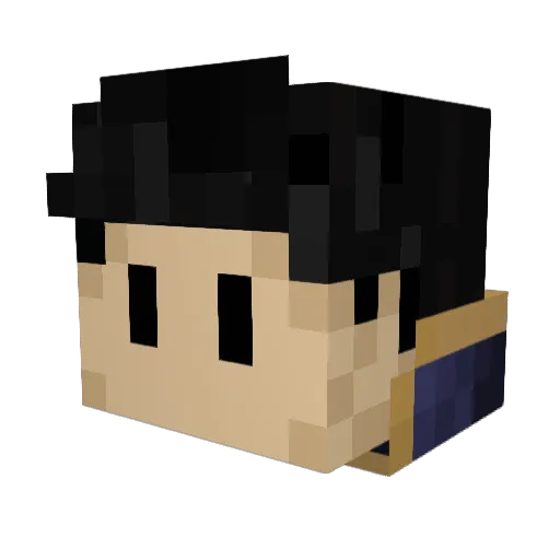VeselAlex Minecraft avatar head, 3D render