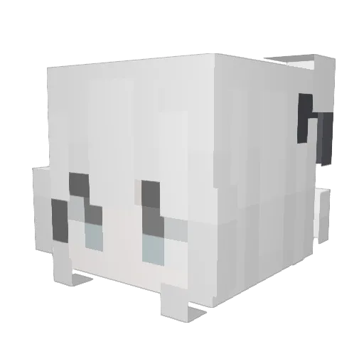 Veshou Minecraft avatar head, 3D render