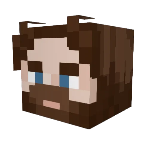 Vesikos Minecraft avatar head, 3D render