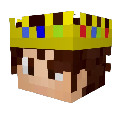 Vesim Minecraft avatar head, 3D render