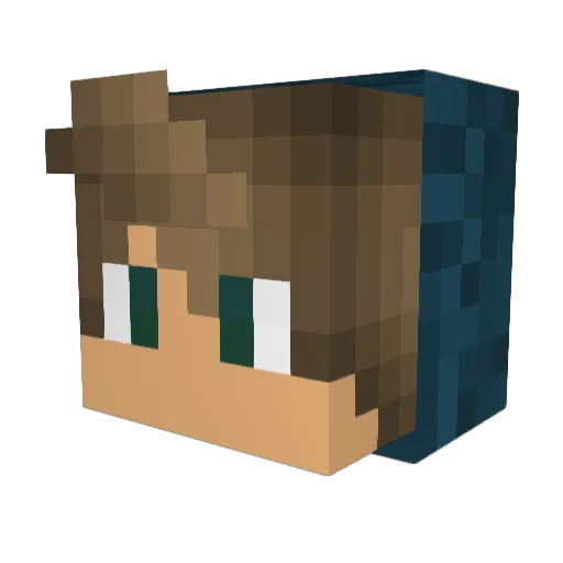 Vesnon Minecraft avatar head, 3D render
