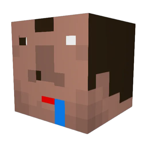 Vesp30 Minecraft avatar head, 3D render