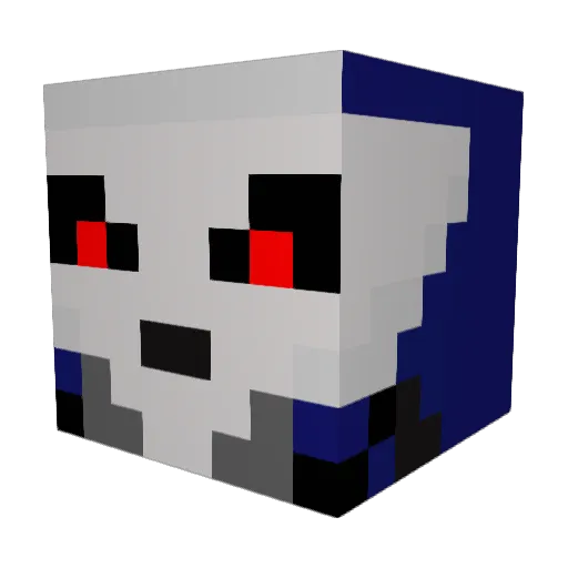 Vesp3rr Minecraft avatar head, 3D render