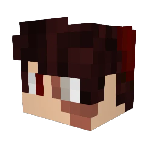 Vesp_ Minecraft avatar head, 3D render