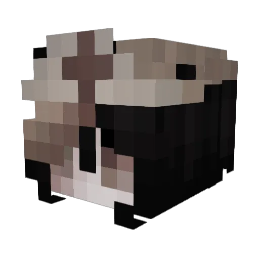 Vespeeks Minecraft avatar head, 3D render