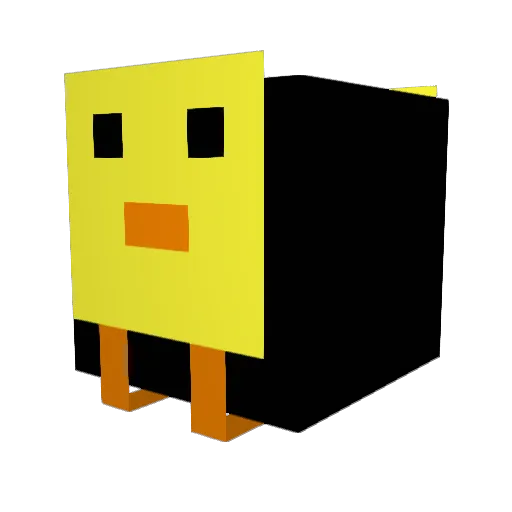 VesperAAA Minecraft avatar head, 3D render