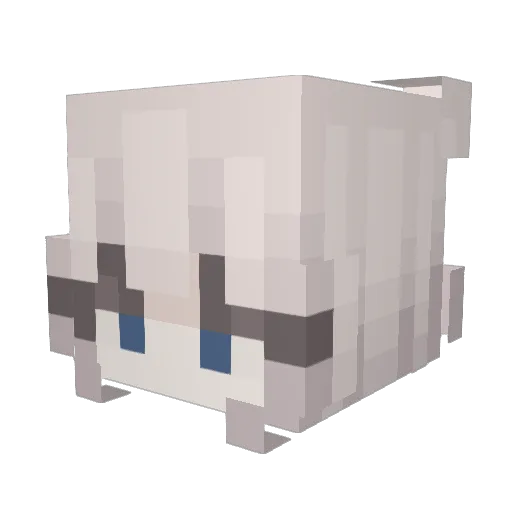 VesperYT Minecraft avatar head, 3D render
