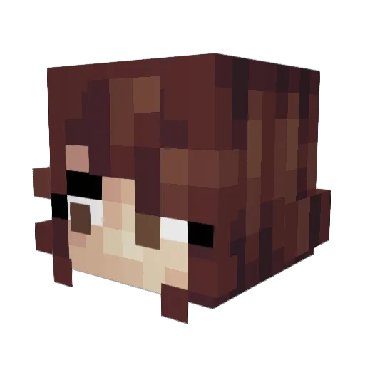 Vespera_VA Minecraft avatar head, 3D render