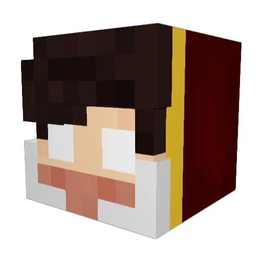 Vespera____ Minecraft avatar head, 3D render