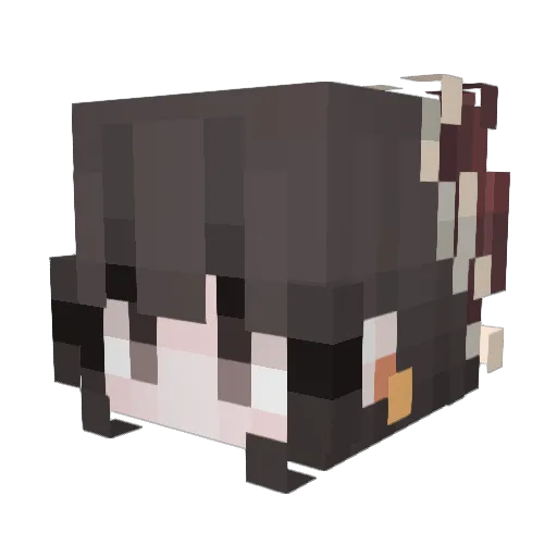 Vesperglow Minecraft avatar head, 3D render