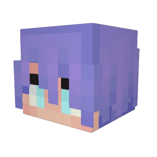 Vesperion_28 Minecraft avatar head, 3D render