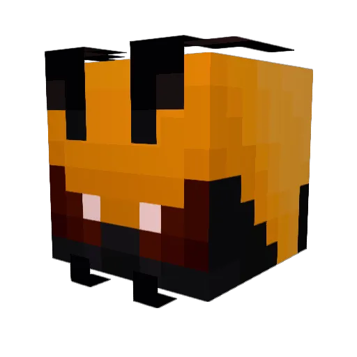 Vespidzed Minecraft avatar head, 3D render