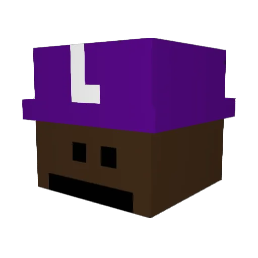 Vespil Minecraft avatar head, 3D render