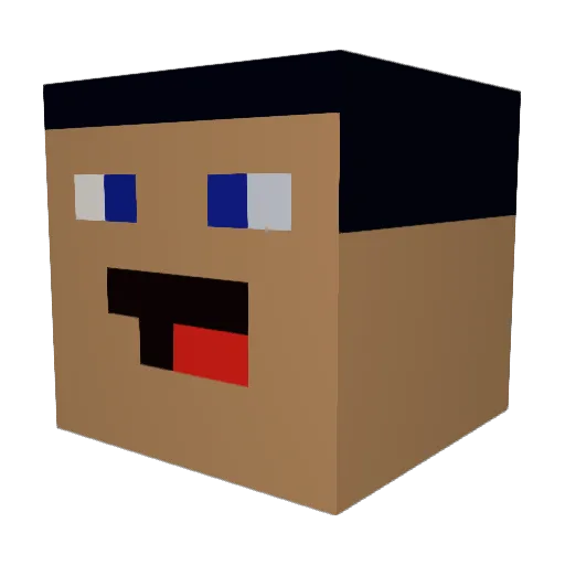 VesprGG Minecraft avatar head, 3D render