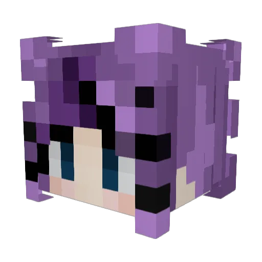 Vespz0 Minecraft avatar head, 3D render
