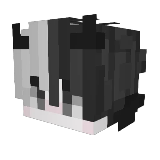Vesq Minecraft avatar head, 3D render