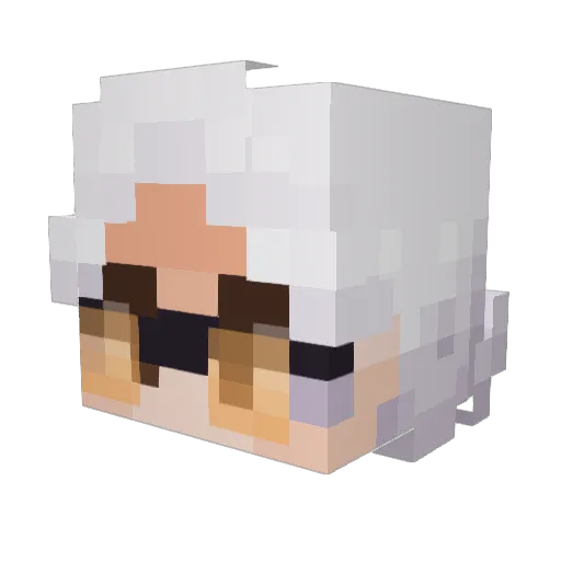 Vesrael Minecraft avatar head, 3D render