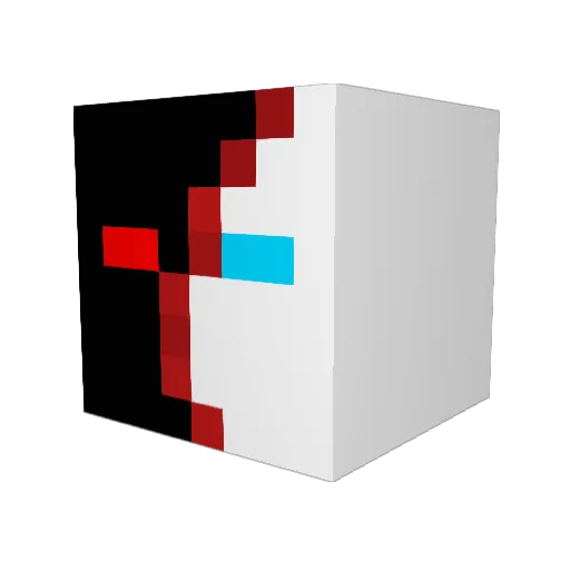 Vess07 Minecraft avatar head, 3D render