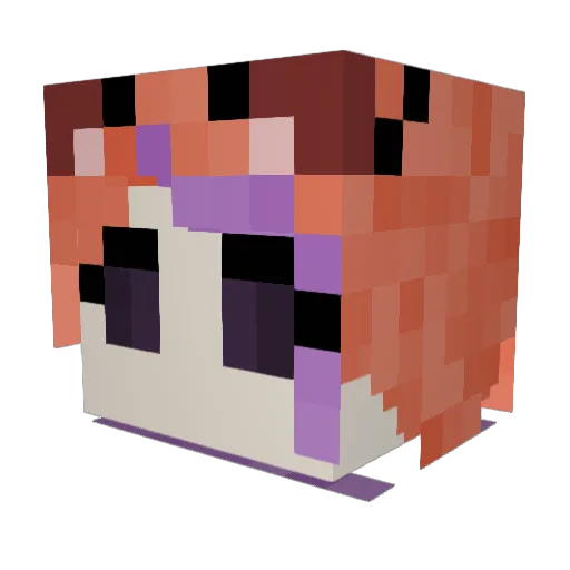 VessSan4 Minecraft avatar head, 3D render