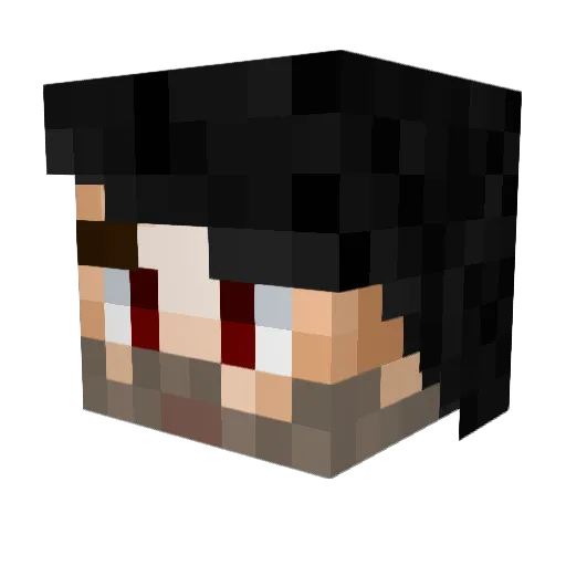 Vessel123 Minecraft avatar head, 3D render