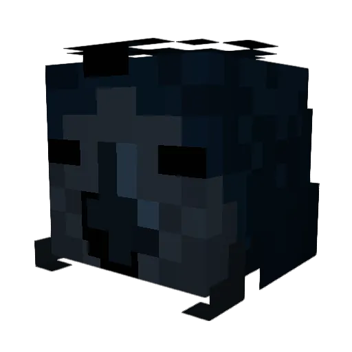Vessian Minecraft avatar head, 3D render