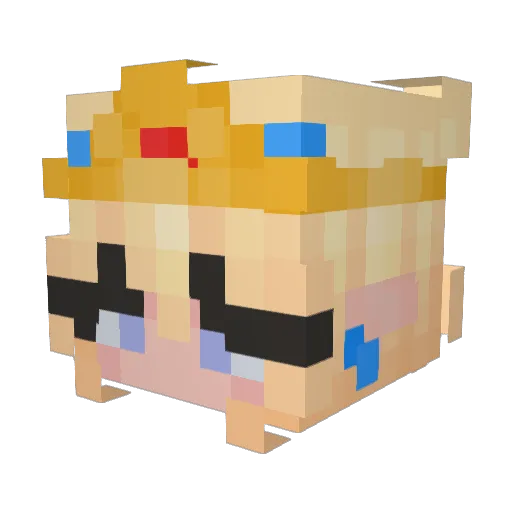 Vessify Minecraft avatar head, 3D render