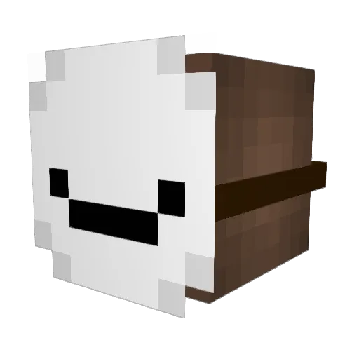Vessum Minecraft avatar head, 3D render