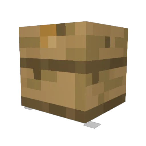 Vesta13 Minecraft avatar head, 3D render