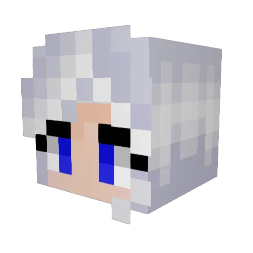 VestalVirgo Minecraft avatar head, 3D render