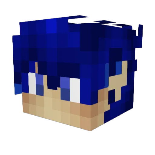Vestarox Minecraft avatar head, 3D render