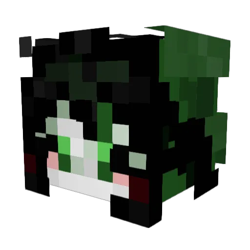 Vestarth Minecraft avatar head, 3D render