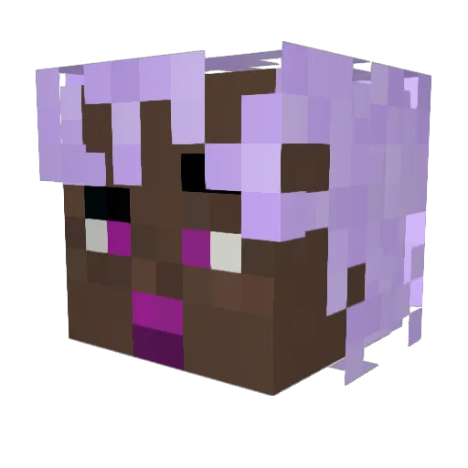 Vesting_ Minecraft avatar head, 3D render