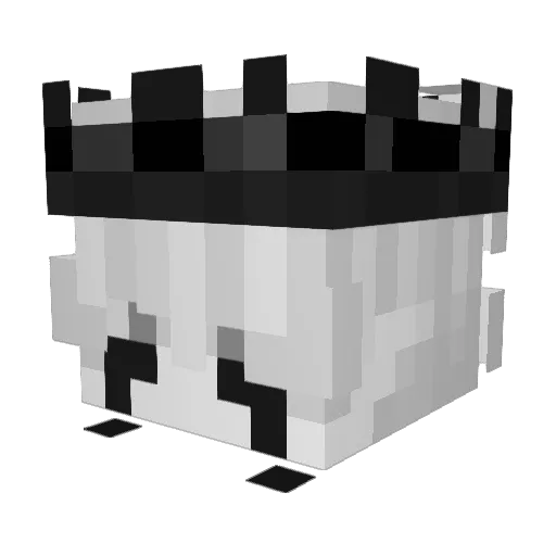 Vesto_123 Minecraft avatar head, 3D render