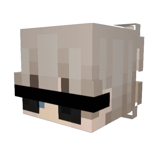 Vestyyx Minecraft avatar head, 3D render