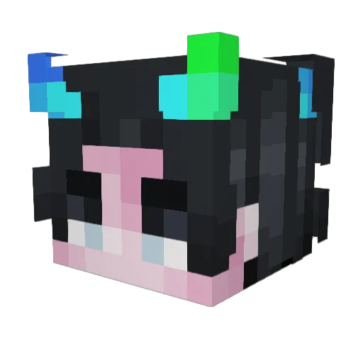 Vesulyxx Minecraft avatar head, 3D render