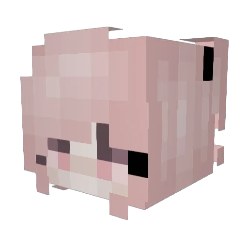 Vesure Minecraft avatar head, 3D render