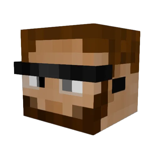 VetIl05 Minecraft avatar head, 3D render