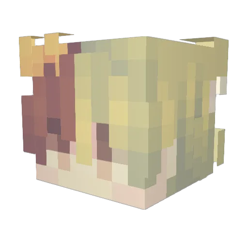 Vethous Minecraft avatar head, 3D render