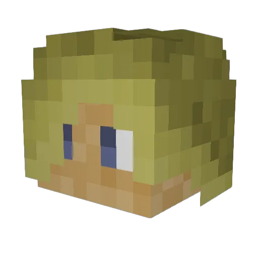 Vethyn Minecraft avatar head, 3D render