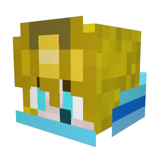 VetleBro123 Minecraft avatar head, 3D render