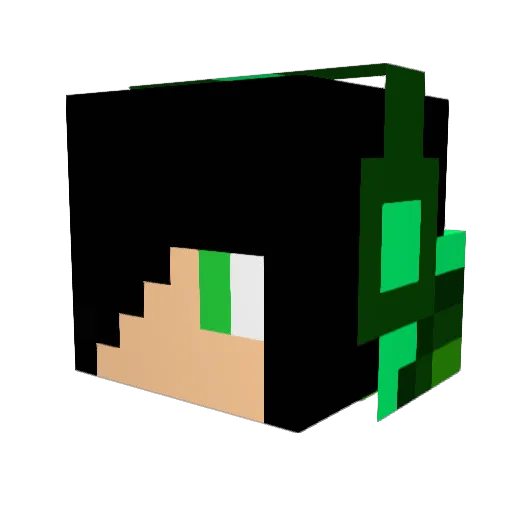 VetoVinz Minecraft avatar head, 3D render