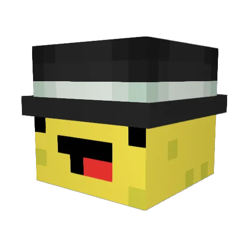 Vetof Minecraft avatar head, 3D render