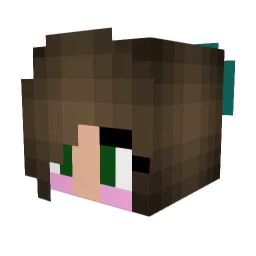 Vetra1998 Minecraft avatar head, 3D render