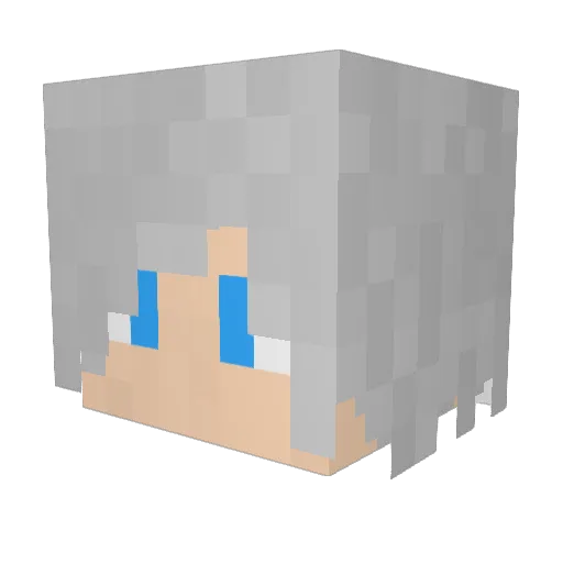 Vetri0n Minecraft avatar head, 3D render