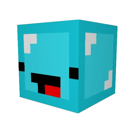 Veurink Minecraft avatar head, 3D render