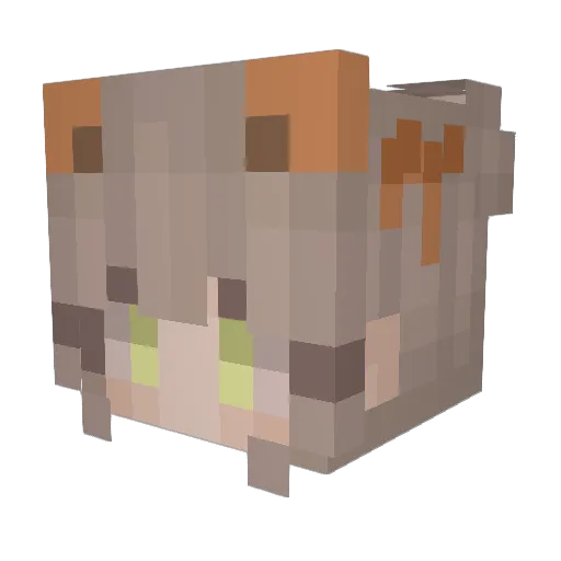 Vevvian Minecraft avatar head, 3D render