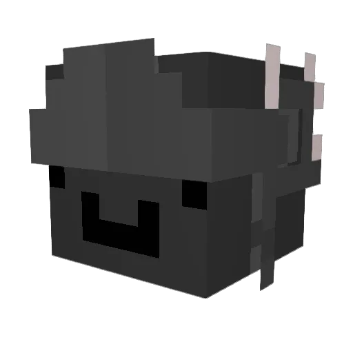 Vex1ak_ Minecraft avatar head, 3D render