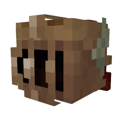 Vex200 Minecraft avatar head, 3D render