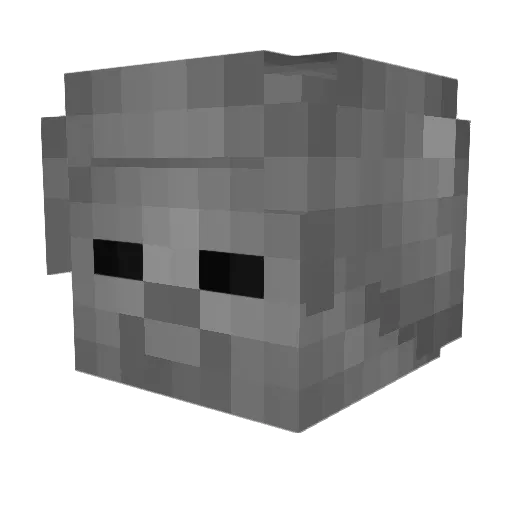 VexAG_ Minecraft avatar head, 3D render